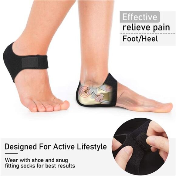Plantar Fasciitis Heel Cups for Heel Pain 【Updated Version】 Heel Protectors - Picture 4 of 7